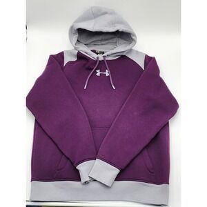 Under Armour Storm Hoodie Pullover Purple Grey Men's Medium Loose Fit Athletic